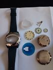 Samuray JUMP HOUR WATCH PARTS. 17 jewel Swiss Made RARE Parts in good condition