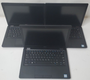 Lot of 3 Dell Latitude 5280 laptops Intel Core i3-7100U CPU 2.40GHz  No HDD