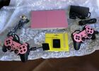 SONY PLAYSTATION 2 PS2 SLIM VINYL SKIN CONSOLE LOT BUNDLE WITH 7 GAMES