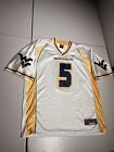 West Virginia Mountaineers Jersey Men's XL Nike Sports 5 Football VTG Y2K Poly