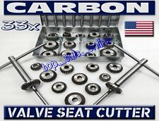 33x VALVE SEAT CUTTER SET HIGH CARBON STEEL 1.3/16