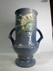 Roseville Pottery 123-9Freesia  Blue vase