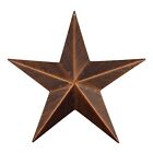 Rustic Texas Metal Barn Star Wall Decor Light Weight Brushed Copper 11 1/2 inch