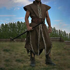 Medieval Viking Warrior Robe Blouse Outfit Cosplay Costume for Men