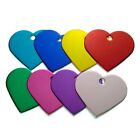 Personalized Anodized Heart Aluminum Pet ID Tags Collars Custom For Dog Cat
