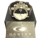OAKLEY GEARBOX MEN'S SWISS WATCH Brushed Stainless Case Split Colored Dial Rare