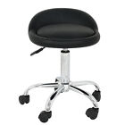 Black Adjustable Salon Stool Hydraulic Tattoo Spa Saddle Rolling Chair w/ Back