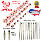 Sioux Valve Seat Grinding Wheels 24 Pcs with 11 Pcs Pilots + 2x Stone Holder