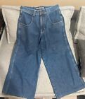 JNCO Twin Cannons 32x30 Blue Jean Embroidery Los Angeles