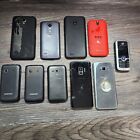 Lot of 9 Samsung & Android Cell Phones Galaxy S8 S9 FOR PARTS/REPAIR NOT WORKING