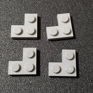 LEGO 2x2 Plate Corner Piece Light Bluish Gray Part 2420 Lot of 4