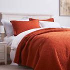 Quilt Set King Burnt Orange Lightweight Bedspread Coverlet Set