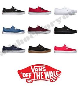 VANS CLASSIC AUTHENTIC NEW  Sizes 4 -13 Canvas  Free Fast Shipping