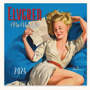 2024 Elvgren Pin-Up Girls Wall Calendar NEW SEALED!