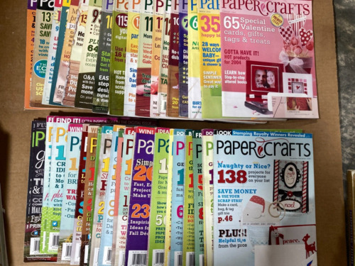 Lot of 43 Paper Crafts Magazines Scrapbooking Card Making