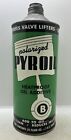 Old Gas & Oil Vintage PYROIL Oil Additive Advertising Cone Top 1 Quart Tin Can