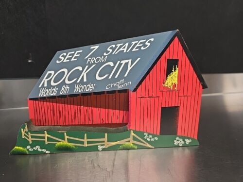 New ListingShelia's Collectibles 1994 Rock City Barn Chattanooga Tennessee Wood Building