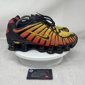 Nike Shox TL Sunrise Gradient AV3595-004 Men’s Orange Black Athletic Shoes 9.5