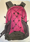 LL Bean Stowaway Hiking Backpack Lightweight Zipper Pocket Day Pack  pink/grey