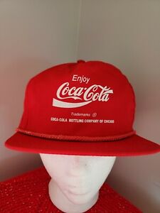 Coca Cola Hat Bottling Of Chicago Red Snapback
