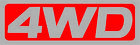 4WD Body Emblem (#1) Vinyl Sticker Decals  - (Pkg of  3)