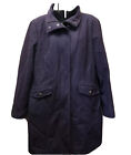 Women's size 12 Medium Nautica Wool Blend Purple Long Dress Coat Warm Winter
