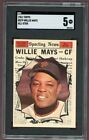 1961 TOPPS #579 WILLIE MAYS A.S. GIANTS SGC 5 EX 500055 (KYCARDS)