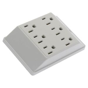 4x 6 Way Electrical Outlet Wall Plug/Power Strip, UL listed, Six Socket Splitter