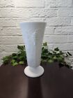 New ListingVintage White Milk Glass Vase Grapes and Leaves Design Flower Bouquet 10