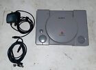 Sony PlayStation PS1 - Gray SCPH-9001 W/ Cables - Functioning (Read Description)