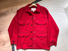 RARE 1897 Limited Collection FILSON Scarlet Red Mackinaw Wool Cruiser Jacket 38