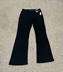 NWT Old Navy Flared Jeans Womens Size 10 Black Belted High Rise Adults Pockets