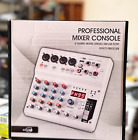 6-Channel Audio Mixer with 99 Sound Effects for PC,Portable Sound Mixing Console