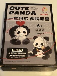 Cute Panda Building Blocks Set 389 Pieces LD6063