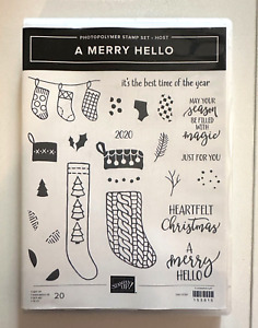 New ListingStampin' Up! A MERRY HELLO Photopolymer Stamp Set ~ Host Exclusive