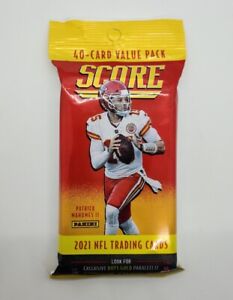 2021 Panini Score NFL Football Trading Cards 40 Card Cello Value Fat Pack New