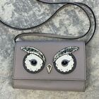 Kate Spade Star Bright Owl Crossbody Bag Gray