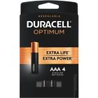 Duracell Optimum 4x Power Boost AAA Alkaline Batteries (Pack of 6) - New