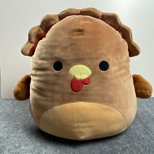 Squishmallow Terry the Turkey 16 Inch Thanksgiving Stuffed Toy Plush Brown