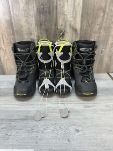 Salomon Dialogue AutoFit Men's US Size 9 Snowboard Boots Black Nice!
