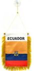 Ecuador MINI BANNER FLAG GREAT FOR CAR & HOME MIRROR HANGING 2 SIDED (FI)