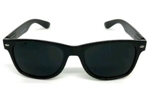 Dark BLACK Lens Sunglasses Vintage Retro Aviator Men Women Classic Frame Glasses