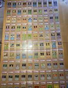 Complete PSA Graded 1999 Pokemon 1st Edition Base Set Shadowless 102 Cards GRAIL