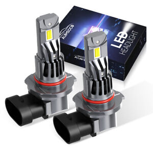 2x Super Bright 9012 LED Headlight Kit High Low Beam Bulbs 3300000LM 6500K White