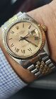 Vintage Rolex 16013 Buckley Gold Dial Men's Automatic Watch 1980