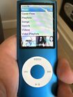 New ListingGREAT PRICE! Apple iPod nano 4th Gen 8GB Blue MB732LL A1285 - Works (Not Wiped)