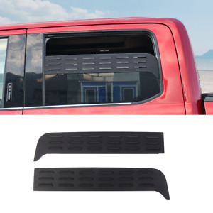 2X Rear Window Glass Louver Air Vent Panel For Ford F150 2015-2023 Accessories (For: 2017 Ford F-150 XLT)