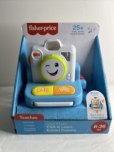 Fisher-Price Laugh & Learn Click & Instant Camera 25 Plus Songs/Sounds/Tunes New