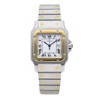 Cartier Santos Galbee 18k Gold & Stainless Steel White Dial Auto 29mm Watch