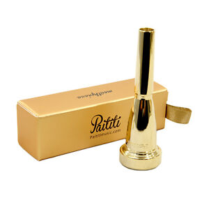 Paititi Trumpet Mouthpiece for Bach 3C Size Gold Plated Rich Tone High Quality
